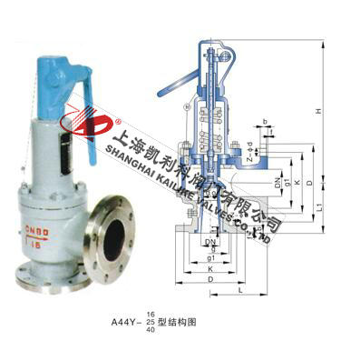 A44H,A44Y帶扳手彈簧全啟封閉式安全閥