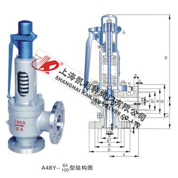 A48H、A48Y帶扳手彈簧全啟式安全閥